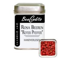 Rosa Beeren "roter Pfeffer" handverlesen